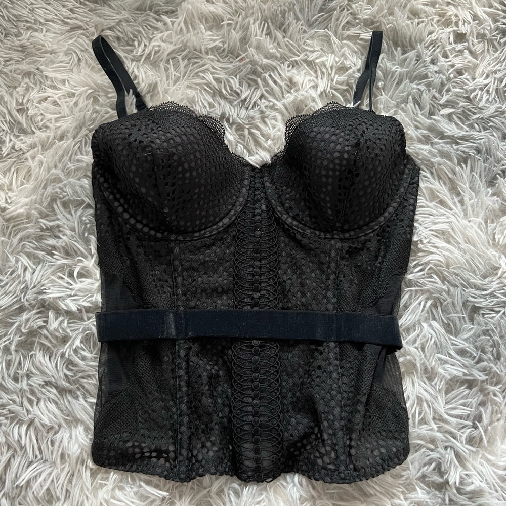 Vintage y2k black corset
